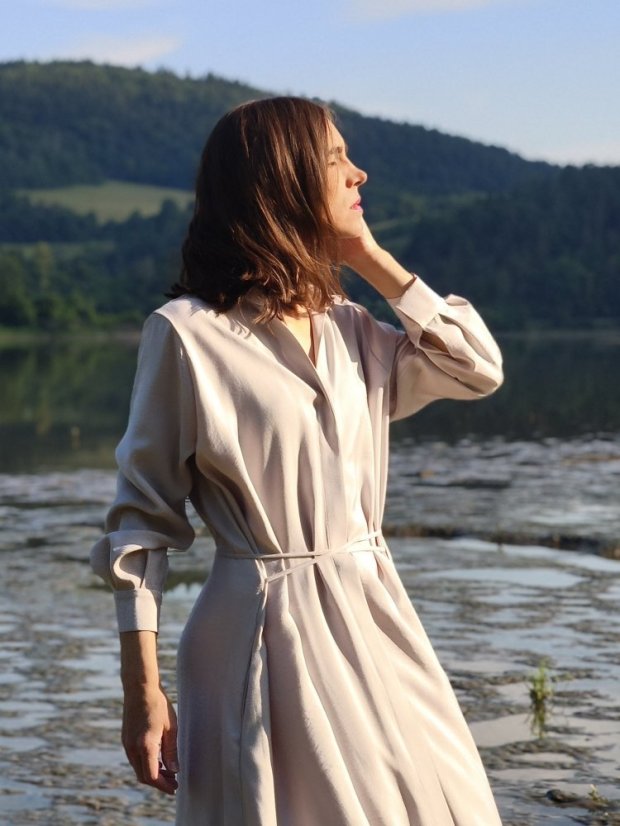 šaty _ THIRTEEN _ - veľkosť: L, farba: ružová
