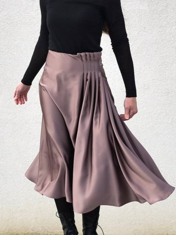 sukňa _THREE_ na objednávku - veľkosť: 42, farba: čierna