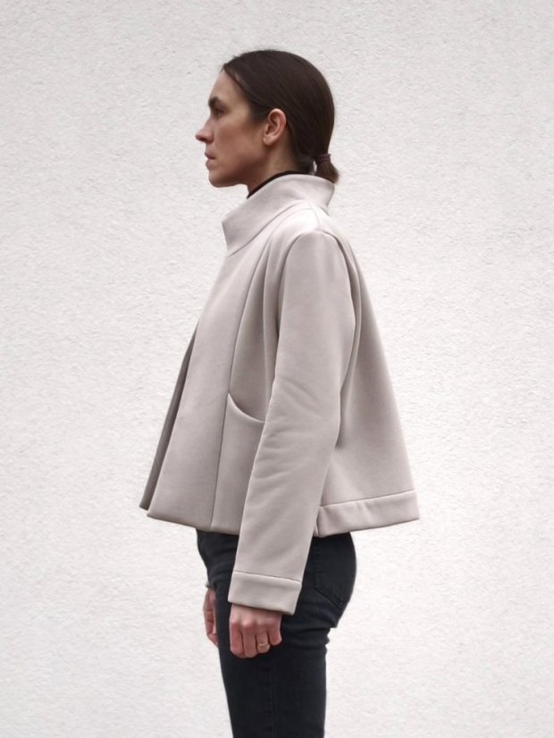 cardigan_TEN_jersey - size: S, color: light beige