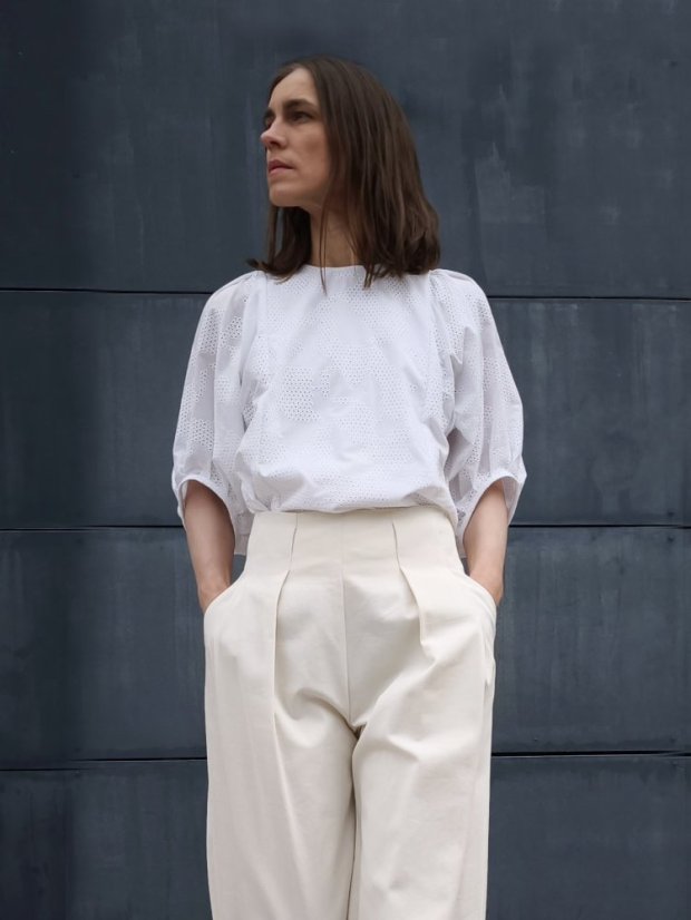 blouse_MINIMAL_madeira - size: S, color: white