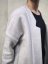 kardigán_MiDI_bavlnený-fleece_ - veľkosť: M, farba: biela