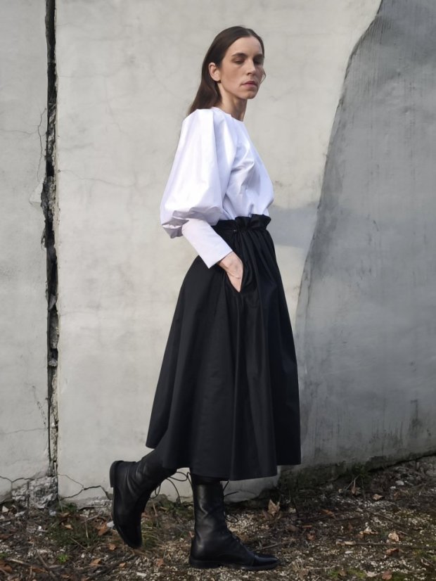 blúzka_MINIMAL_ - veľkosť: M, farba: biela