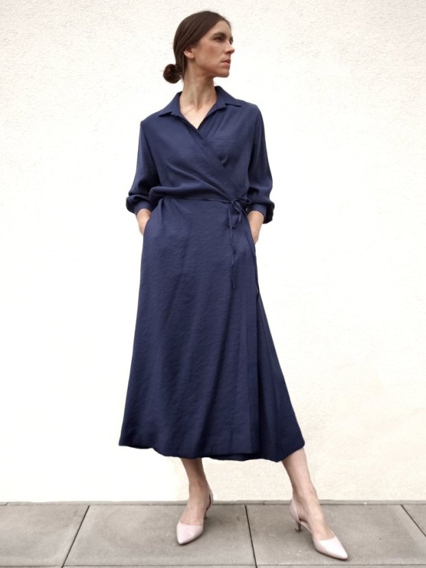dress _ THIRTEEN _ - size: XL, color: navy
