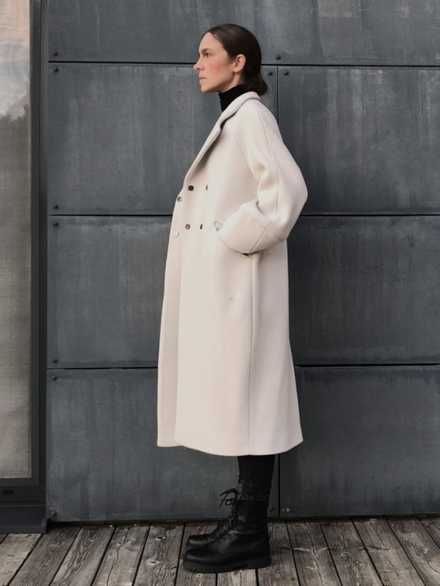 coat_FIVE_ - size: S, color: beige