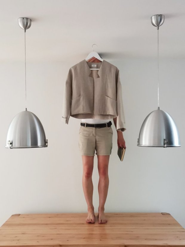 cardigan_MINI_linen - size: XS-S