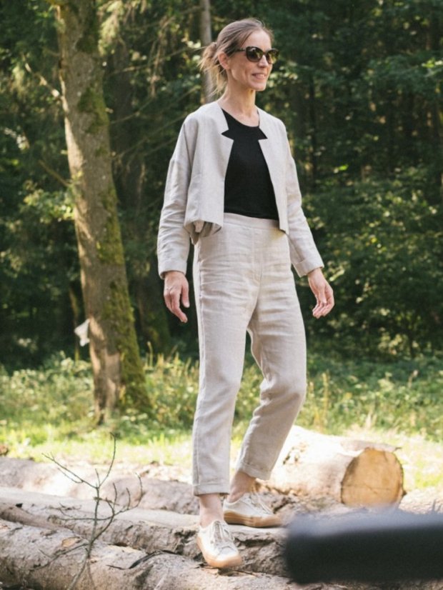 cardigan_MINI_linen - size: XS-S