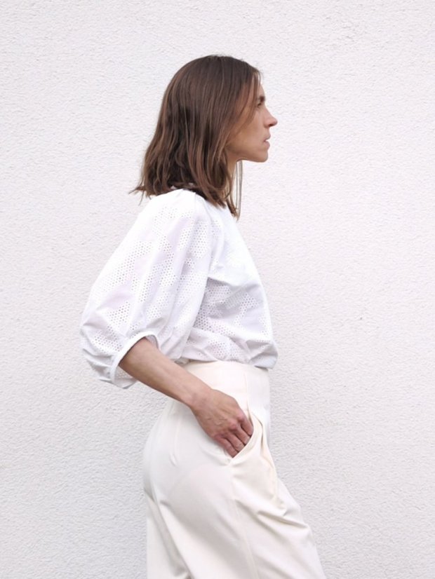 blouse_MINIMAL_madeira - size: S, color: white