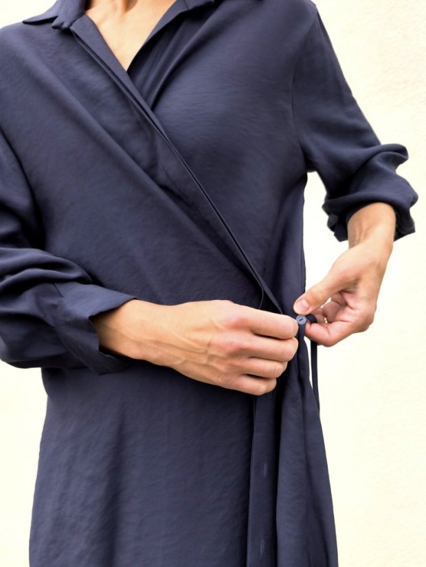 dress _ THIRTEEN _ - size: XL, color: navy