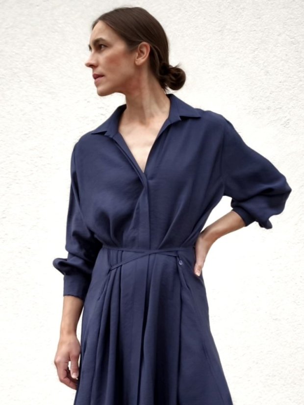 dress _ THIRTEEN _ - size: XL, color: navy