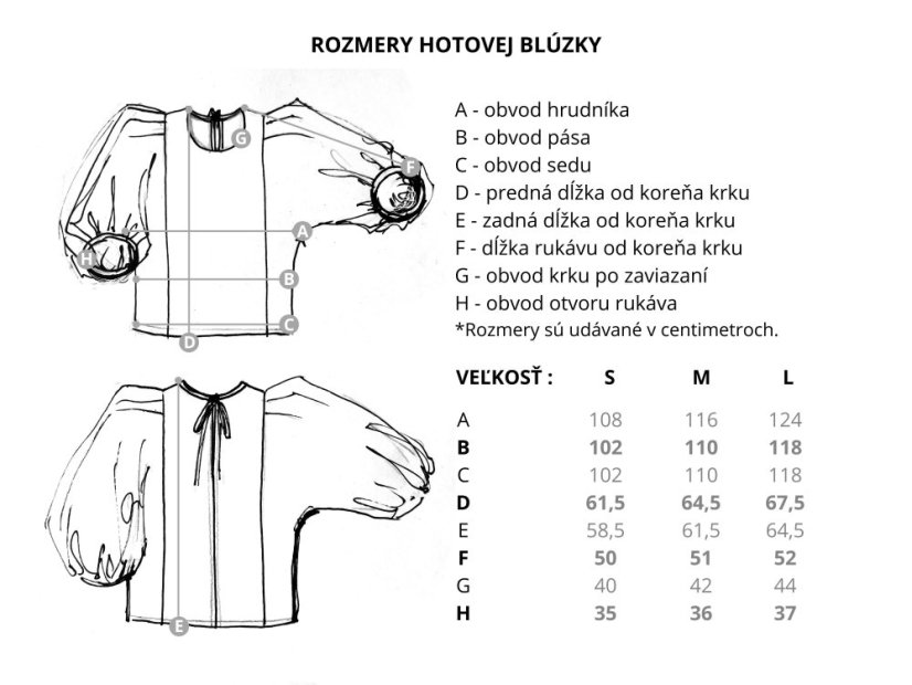 blúzka _MINIMAL_letná - veľkosť: M