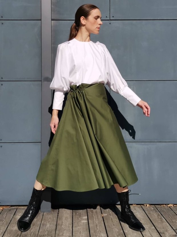 sukňa MINIMAL olivová