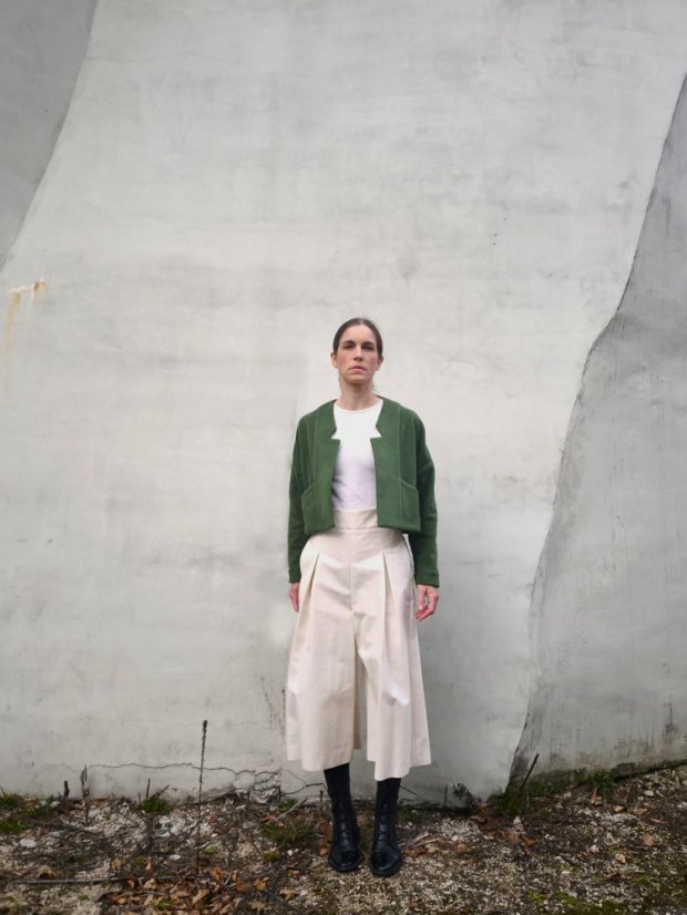 kardigán_MiNI_bavlnený_fleece na objednávku - veľkosť: S, farba: biela