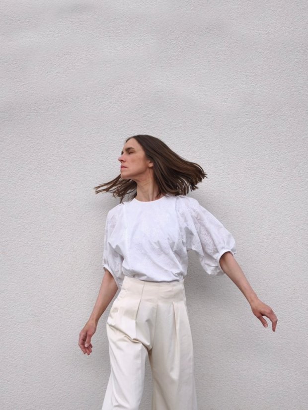 blouse_MINIMAL_madeira - size: S, color: white