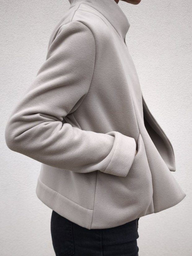 cardigan_TEN_jersey - size: S, color: light beige