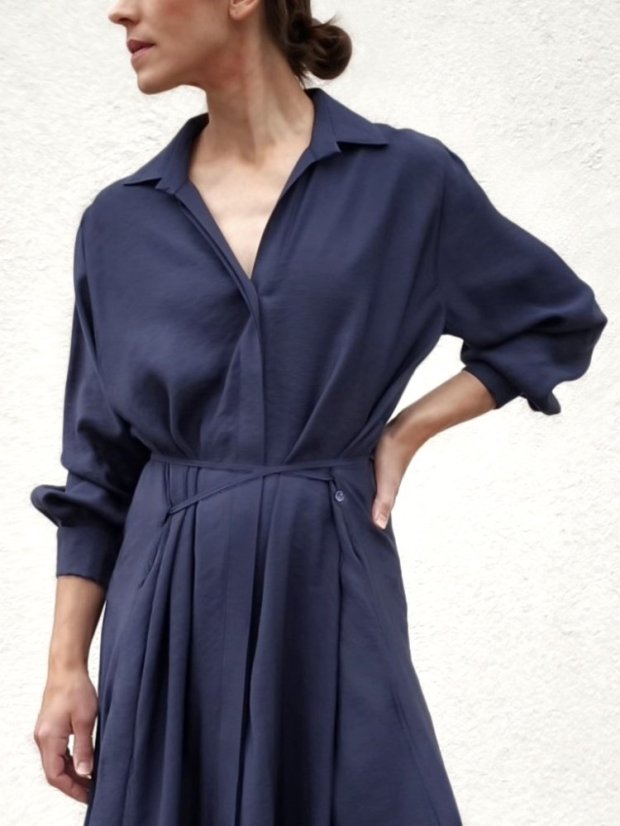dress _ THIRTEEN _ - size: XL, color: navy
