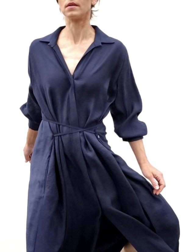 dress _ THIRTEEN _ - size: XL, color: navy