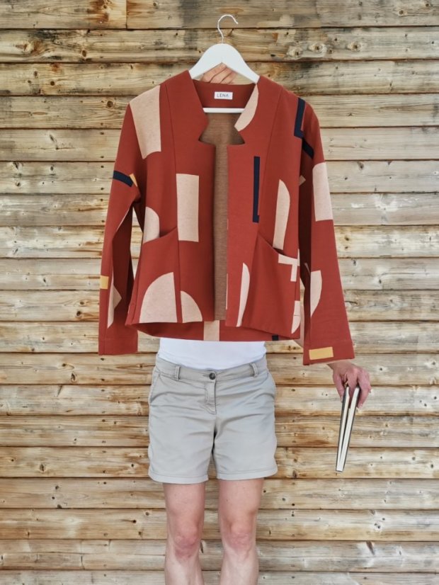 cardigan_MINI_knit GEO - size: XS-S