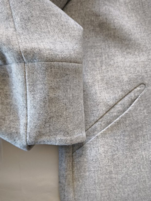 coat_FIVE_ - size: S, color: light grey