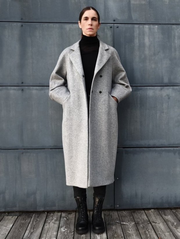 kabát _FIVE_ - veľkosť: L, farba: čierna